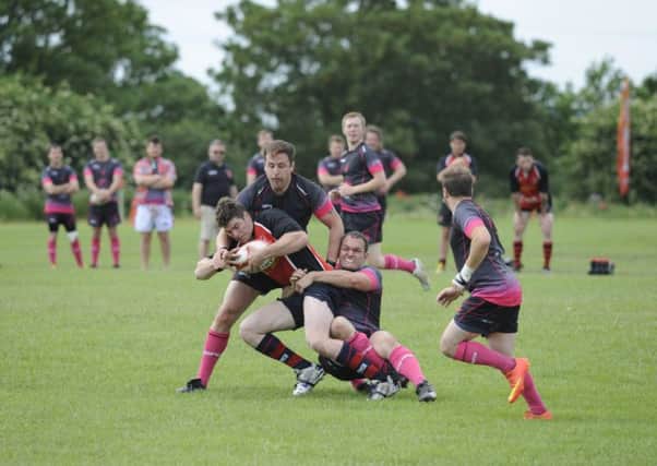 Action from last year's SRG Beach Sevens.