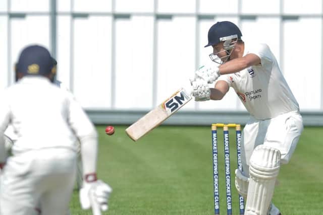Bourne's Jack Berry enjoyed a strong all round game against Grimsby.