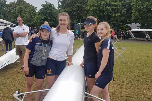 Jenna Taylor, Olivia Hutchinson, Hannah Bassett and Georgina Parker.