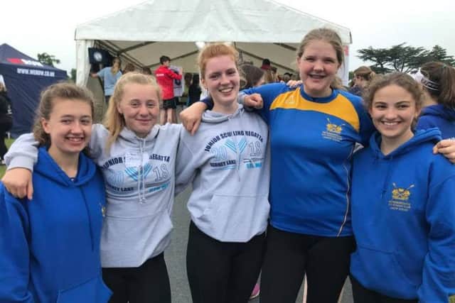 Natalie Bicknell, Rosie Turp, Milly Hilton, Chloe Reed and Freya Woodall.