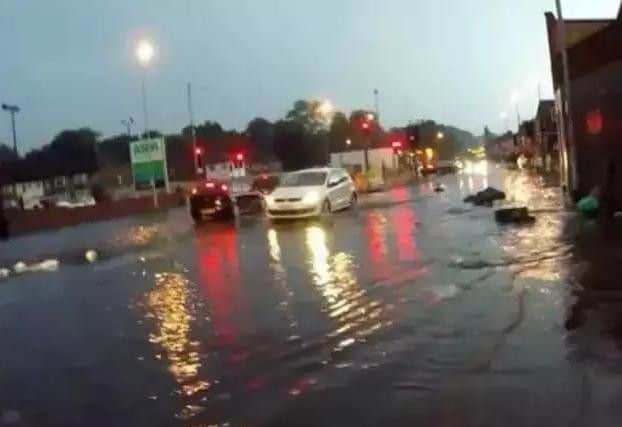 Neighbouring Northamptonshire faced flash flooding after storms t the weekend