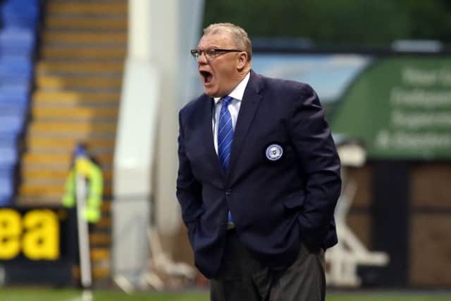 Posh manager Steve Evans.