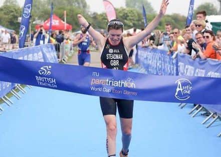 Lauren Steadman wins at Eton Dorney.