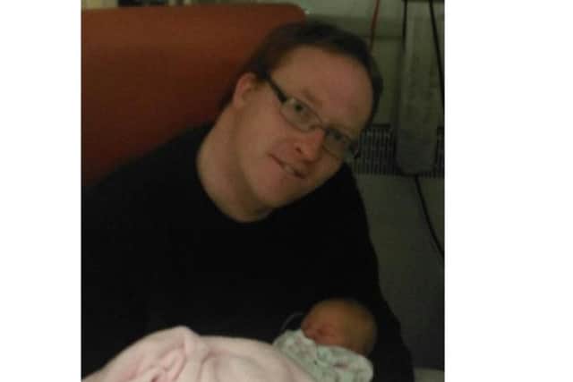 Reporter Stephen Briggs and niece Maisie
