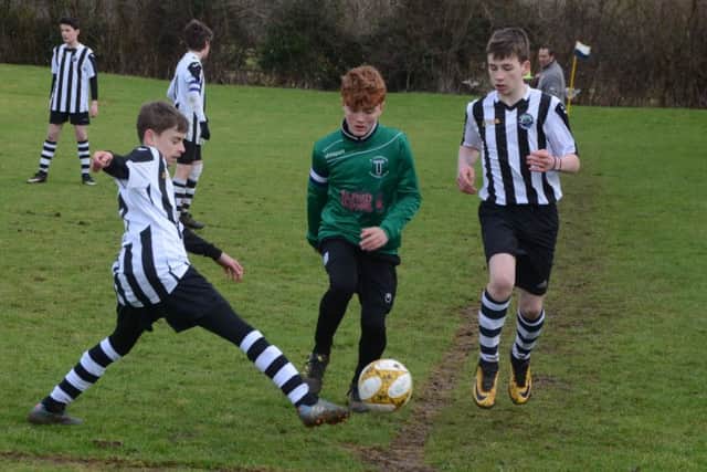 Thomas Clarke-Knowles (right)  - 53 goals for Oundle Under 14s.