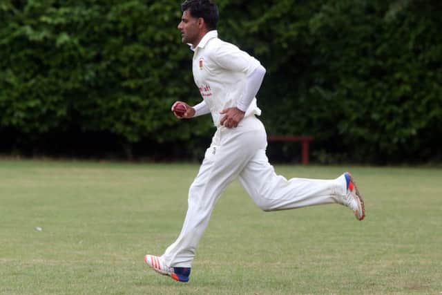 Bashrat Hussain bagged four wickets for Ketton Sports at King's Keys.