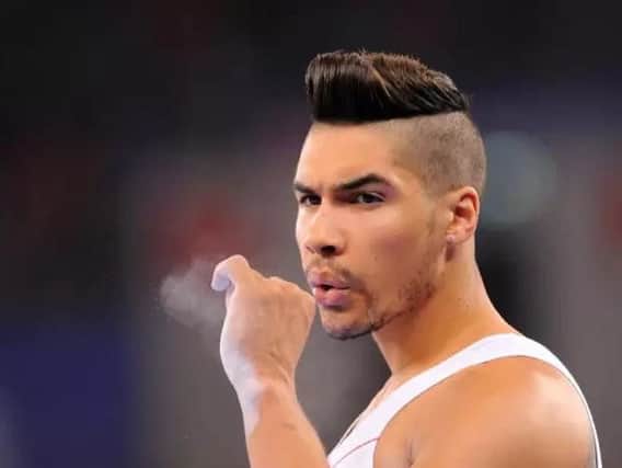 Louis Smith in competition action