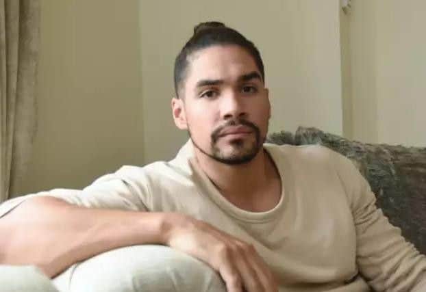 Louis Smith at home in Peterborough