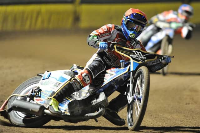Bradley Wilson-Dean rides for Peterborough Panthers in Glasgow.