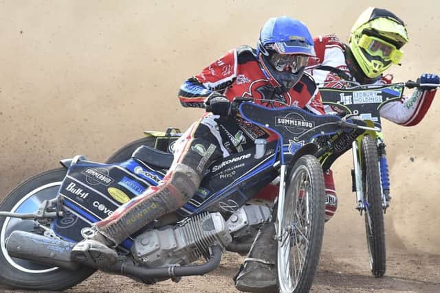 Ulrich Ostergaard leads heat seven for Panthers against Glasgow. Photo: David Lowndes.