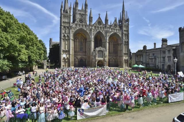 Fairies world record attempt at Peterborough Cathedral organised by Anna's Hope charity. EMN-181006-154433009