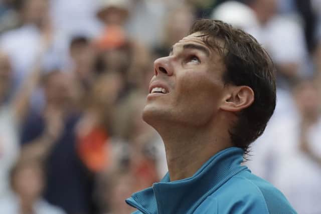Rafa Nadal at the French Open.