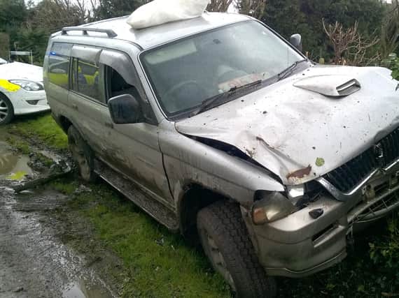 The pursuit came to an end when Shepherds vehicle collided with a telegraph pole