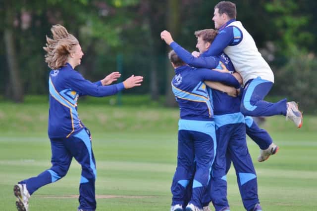 Bourne celebrate a previous Jaidka Cup success.