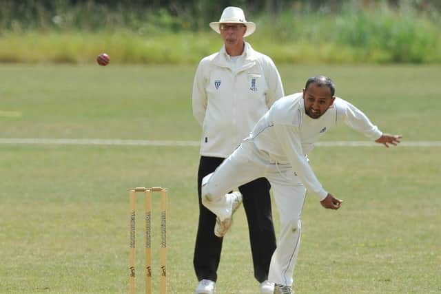Waheed Javed took 4-15 for King's Keys at Grantham.