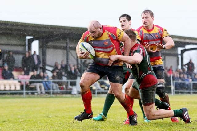 Nico Steenkamp in action for Borough.