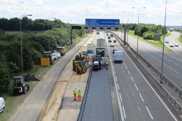 Roadworks to bring more closures on A1M and A14 this weekend