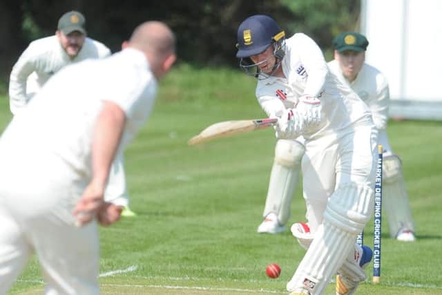 Jordan Temple hit 66 not out for Bourne.