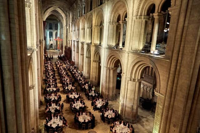 Guests at last year's Bondholder Dinner at Peterborough Cathedral.