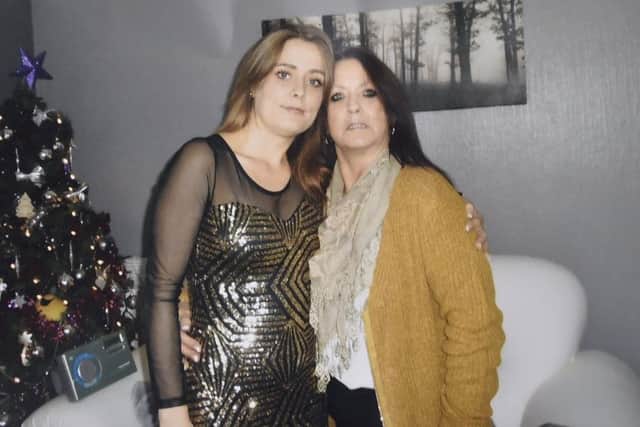 Megan Hall with mum Caroline