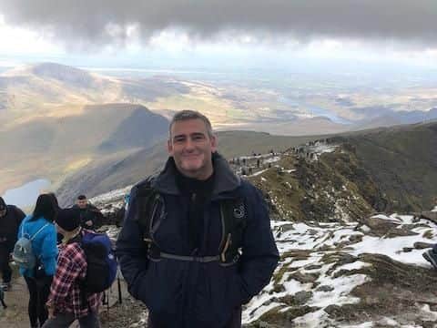 David Wait on Snowdon
