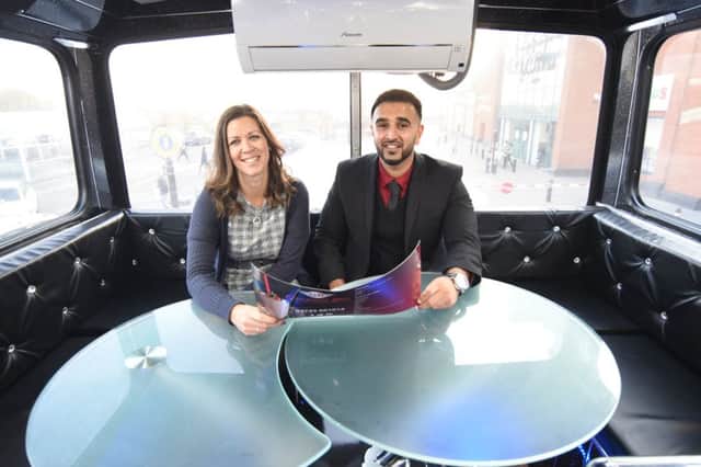 The opening of the Gourmet Bus at Serpentine Green.  Emma Griffiths and Rameez Mahmood EMN-170311-180735009