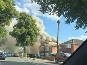 The scene of the fire in Fulbridge Road. Photo: Mick Longley