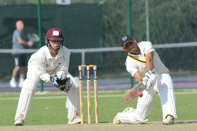 Asim Butt played well for 59 for Peterborough Town at Wollaston.