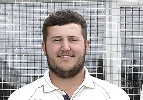 Stamford Town's Alex Birch cracked 70 from 53 balls i n the Stamford Charity Cup Final against Bourne.