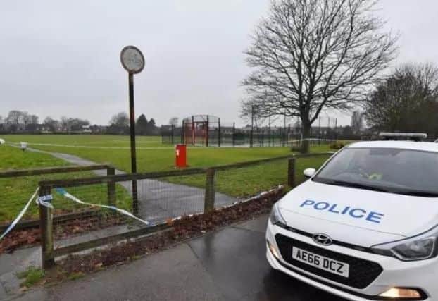Officers at the scene