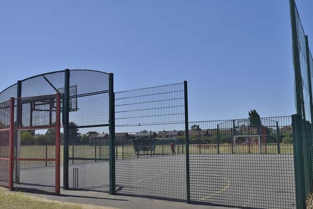 'The cage' where the stabbing happened