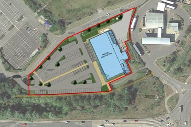 The location of the proposed new Aldi store