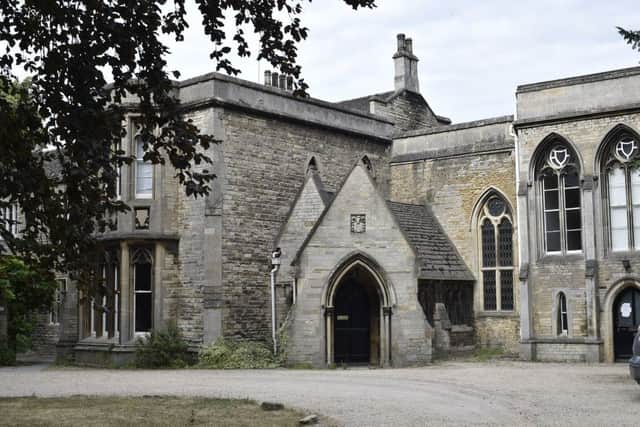 Exteriors of the front of the Deanery at Peterborough Cathedral. EMN-180717-180408009