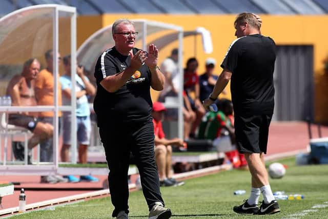 Posh boss Steve Evans during the game against CS Maritimo. Photo: Joe Dent/theposh.com.