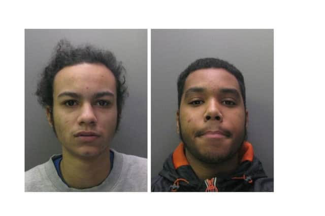 Felix Marshall-Williams (left) and Mark Makundi (right) were both convicted of grievous bodily harm with intent after a 15-year-old boy was stabbed