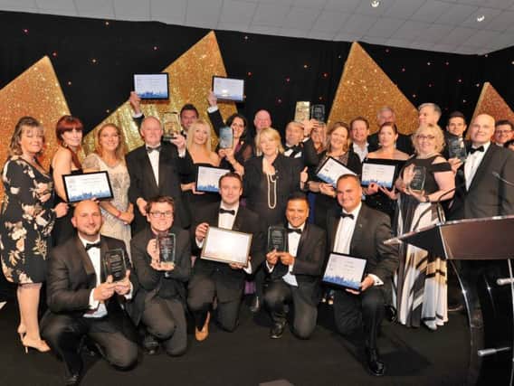 The winners at last year's Peterborough Telegraph Business Awards.