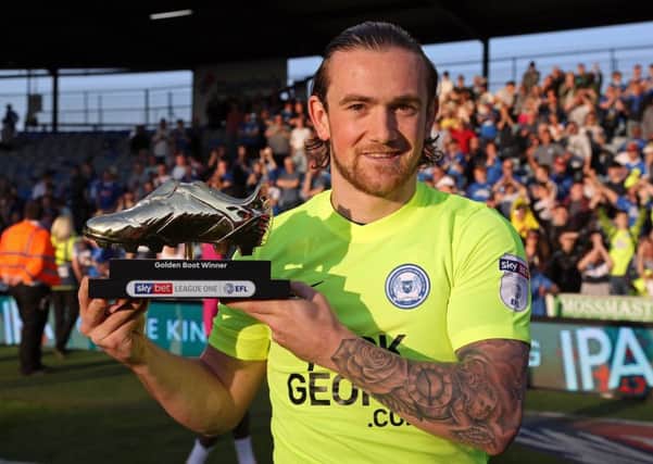 Jack Marriott with the League One Golden Boot.