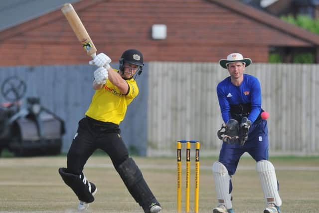 Alex Mitchell cracked a superb 68 not out for Peterborough Town at Oundle Town.