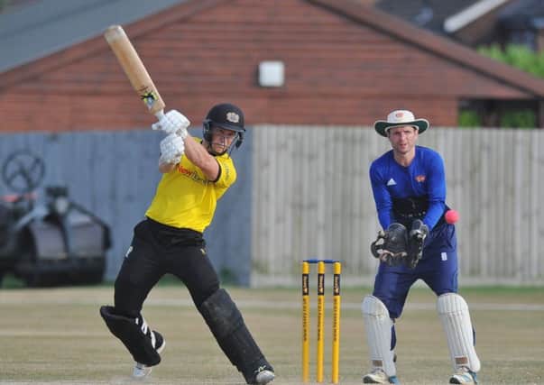 Alex Mitchell cracked a superb 68 not out for Peterborough Town at Oundle Town.
