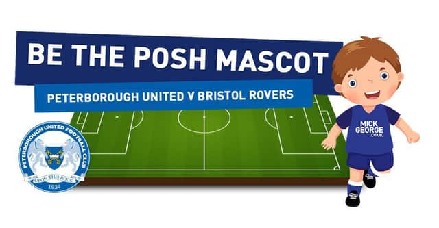 Mick George Ltd are offering the chance to be the Posh mascot on the first day of the League One season.