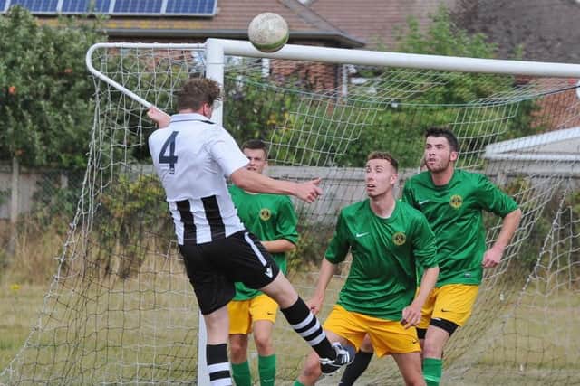 Action from Peterborough Northern Star's friendly win over Oakham. Photo: David Lowndes.