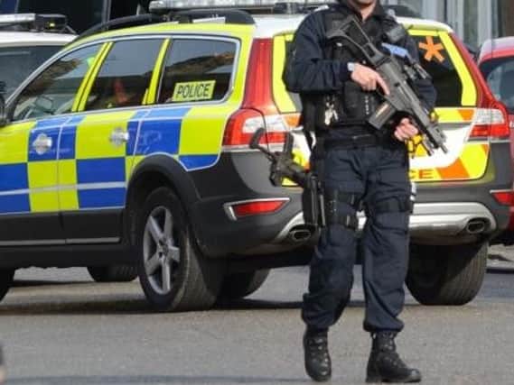 Armed police responded to the incident in Peterborough