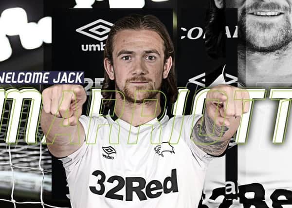 Jack Marriott at new club Derby County.