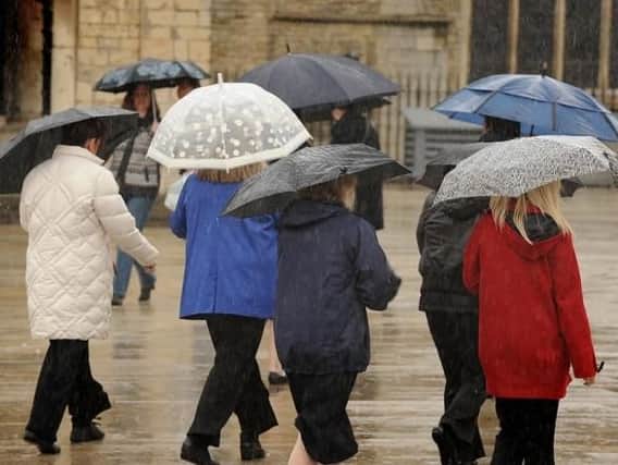 A wet weekend is forecast for Peterborough
