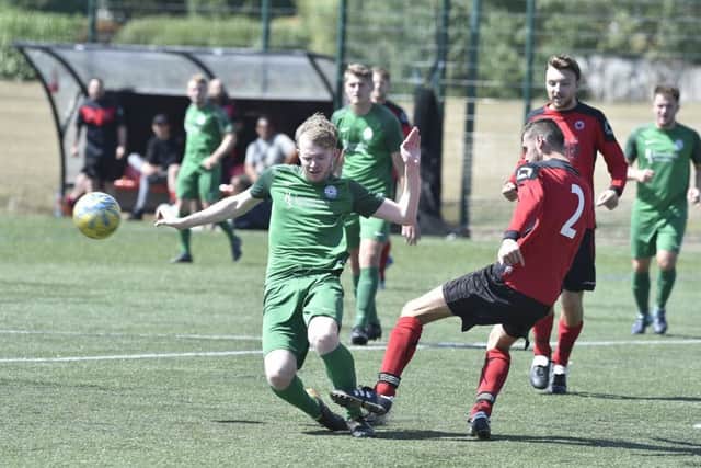 Action from Netherton's 3-2 win over Biggleswade. Photo: David Lowndes.