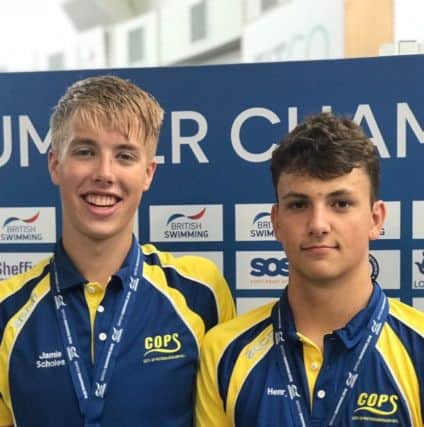 British Championship 1500m medallists and national open water champions Jamie Scholes and Henry Pearce.