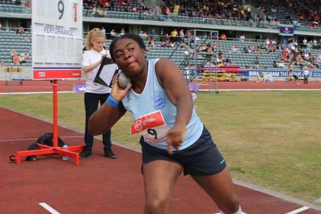 Priscilla Dadzie was a winner in the shot.
