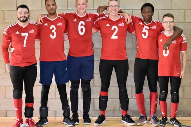 Daniel Roper (left) with the rest of the GB squad.