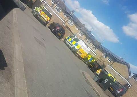 Police at Dingley Court. Photo: Paulina Wozniak