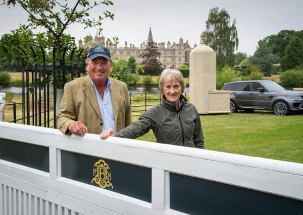 Burghley  course designer Cpt Mark Phillips and event director Liz Inman.